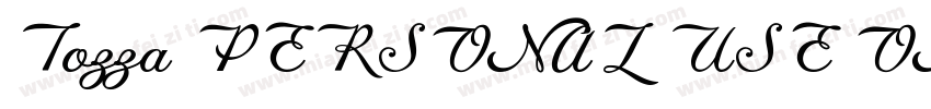 Tozza PERSONAL USE ONLY字体转换